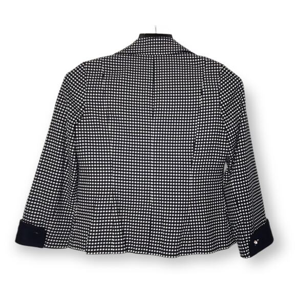 Talbots Jacket Polka Dot Short Lined Blazer Women's Size 8P - Picture 2 of 8